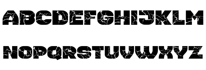 Housebreak Ext Grunged Font LOWERCASE