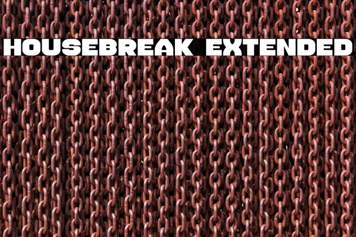 Housebreak Extended Font examples