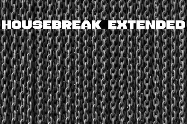 Housebreak Extended Font examples