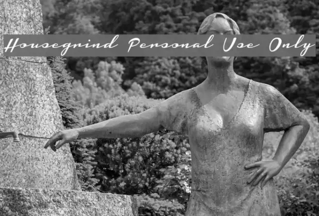 Housegrind Personal Use Only フォント examples