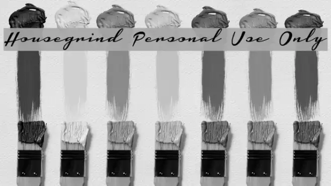 Housegrind Personal Use Only フォント examples