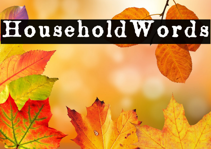HouseholdWords Example 1