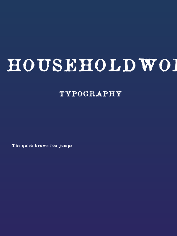 HouseholdWords Poster