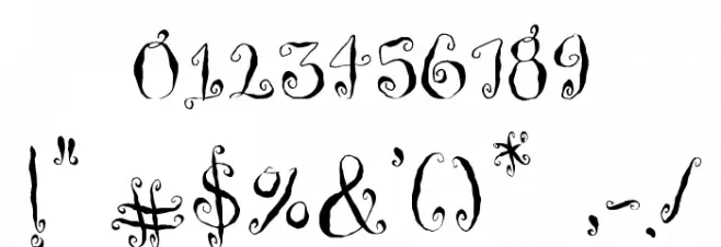 HousemaidRegular Font OTHER CHARS