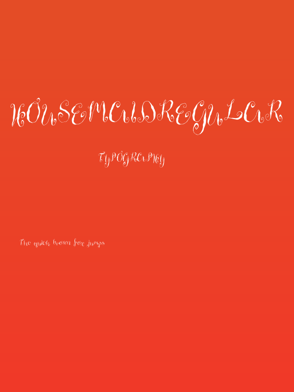 HousemaidRegular Poster