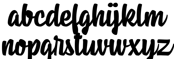 Housemate Font LOWERCASE