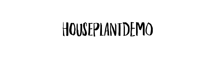 HouseplantDEMO  नि: शुल्क फ़ॉन्ट्स डाउनलोड