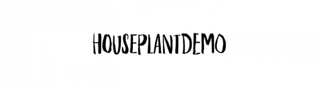 HouseplantDEMO  font caratteri gratis