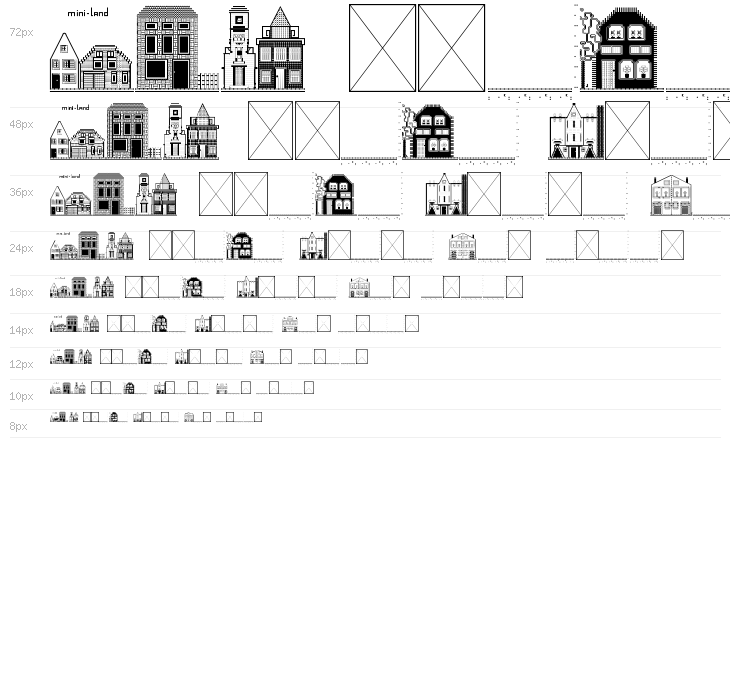 Houses Five Regular Waterfall