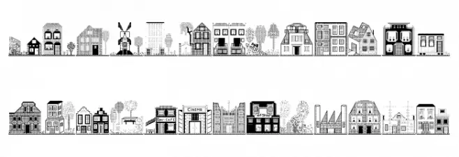 Houses Four Regular फ़ॉन्ट अपरकेस