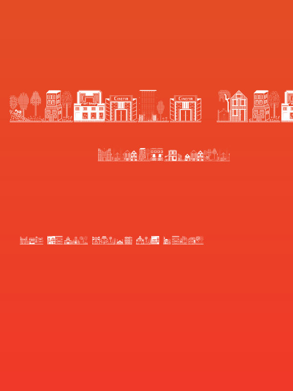 Houses Four Regular Poster