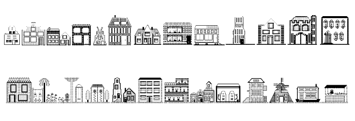 Houses Regular Font LOWERCASE