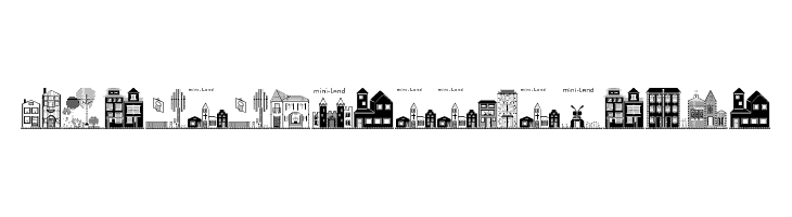 Houses Three Regular  Free Fonts Download
