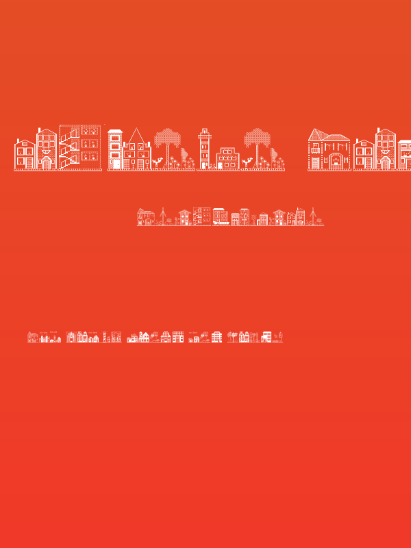 Houses Three Regular Poster