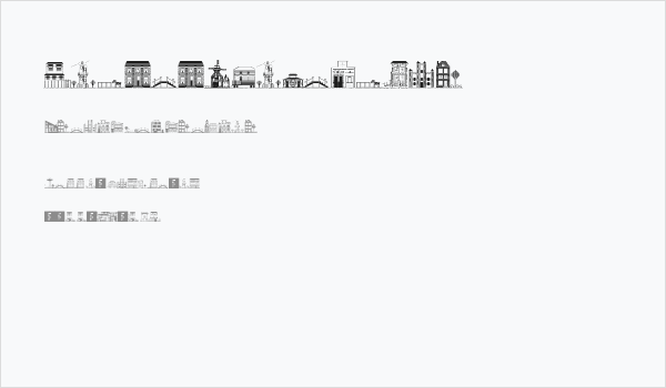 Houses Two Regular Business Card