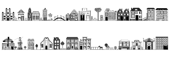 Houses Two Regular Font LOWERCASE