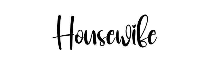Housewife  नि: शुल्क फ़ॉन्ट्स डाउनलोड