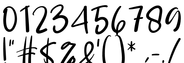Housewife フォント その他の文字