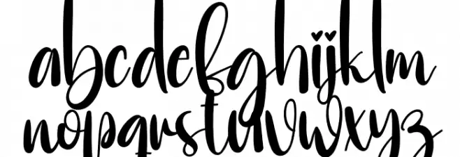 Housewife Font LOWERCASE