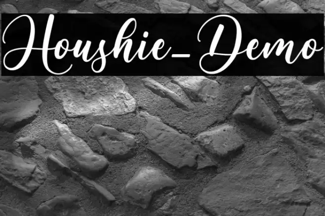 Houshie_Demo Font examples