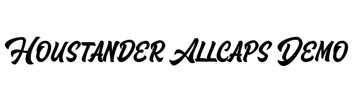 Houstander Allcaps Demo  フリーフォントのダウンロード
