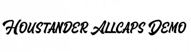 Houstander Allcaps Demo  Скачать бесплатные шрифты