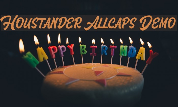 Houstander Allcaps Demo Font examples