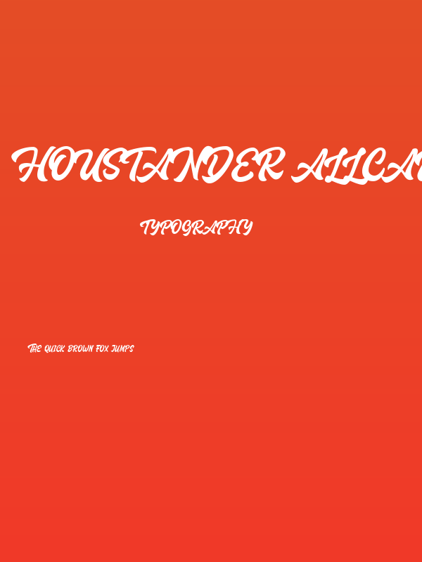 Houstander Allcaps Demo Poster