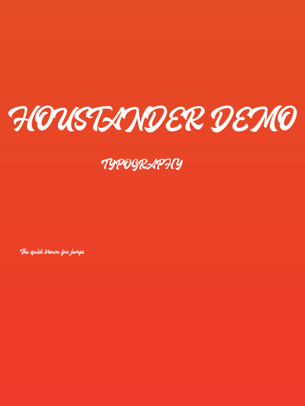 Houstander Demo Poster