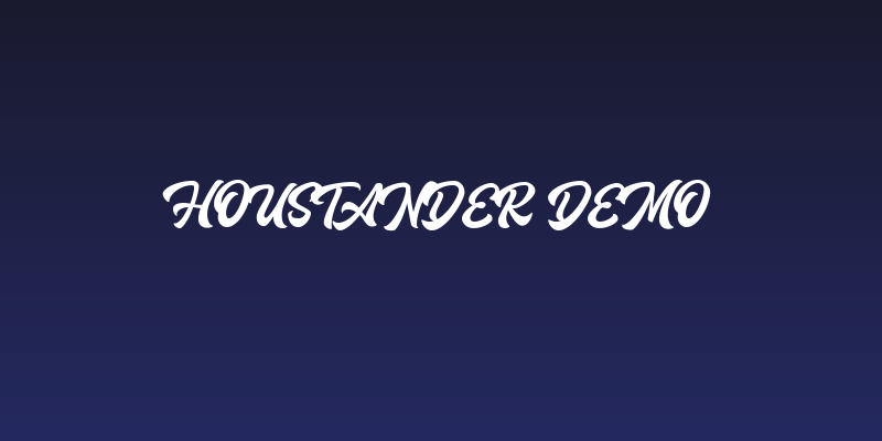 Houstander Demo Social Header