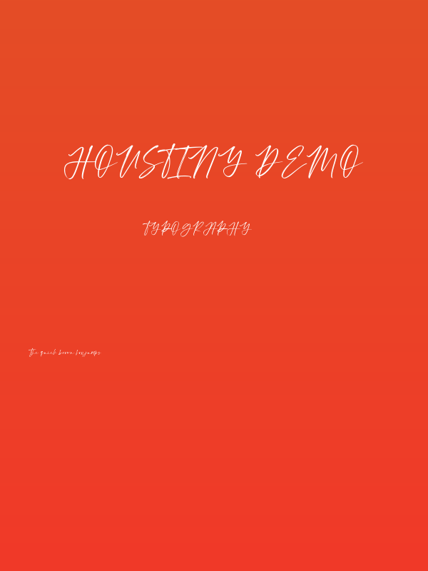 Houstiny Demo Poster