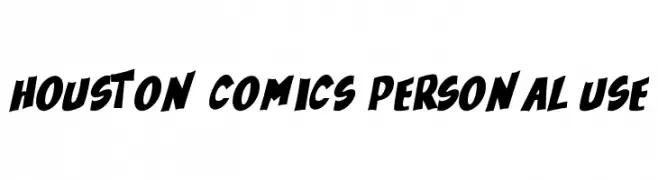 Houston Comics Personal Use  Fuentes Gratis Descargar