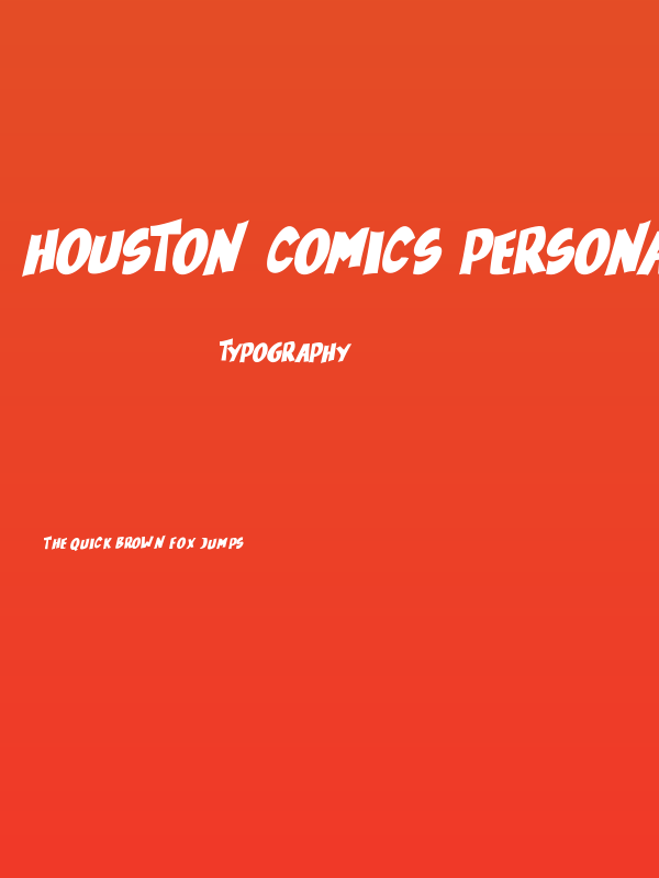 Houston Comics Personal Use Poster