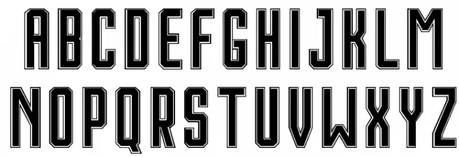 Houston Double フォント 大文字