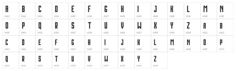 Houston Double Character Map
