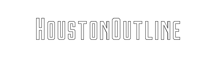Houston Outline  Frei Schriftart Herunterladen