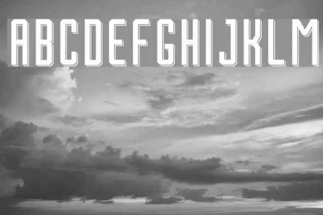 Houston Shadow Font examples