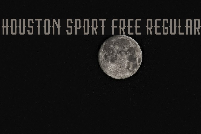 Houston Sport Free Regular Font examples