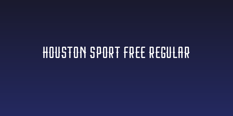 Houston Sport Free Regular Social Header