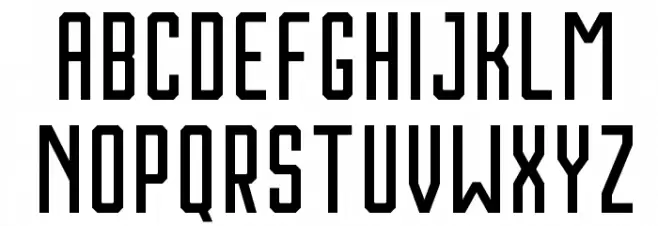 Houston Schriftart Groß