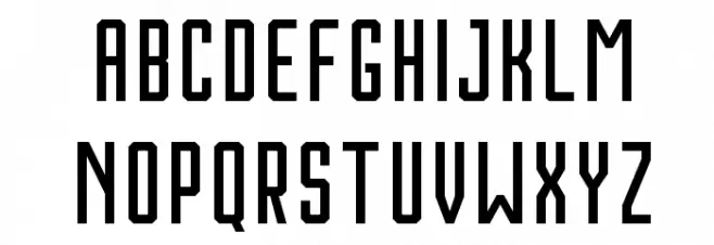 Houston خط أحرف صغيرة