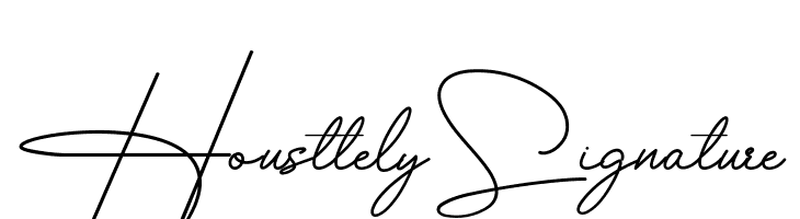 Housttely Signature  Frei Schriftart Herunterladen