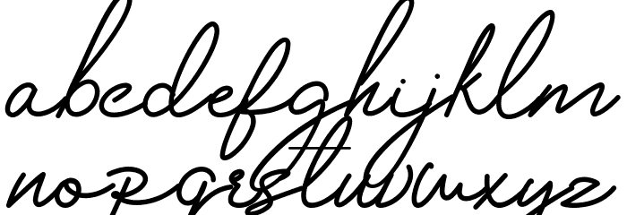 Housttely Signature Font LOWERCASE