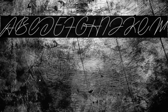 Housttely Signature Schriftart examples