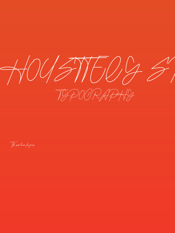 Housttely Signature Poster