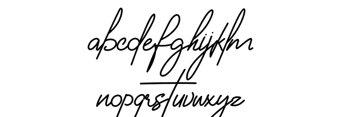 Housttely Signature Font LOWERCASE