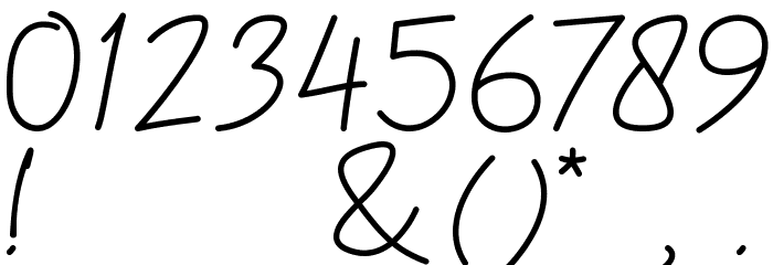 Housttik Personal Use Font OTHER CHARS