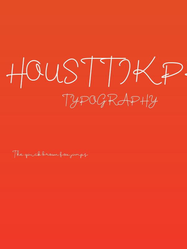 Housttik Personal Use Poster