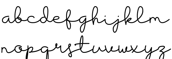 Housttik Personal Use Font LOWERCASE