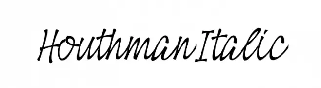 Houthman Italic  Frei Schriftart Herunterladen